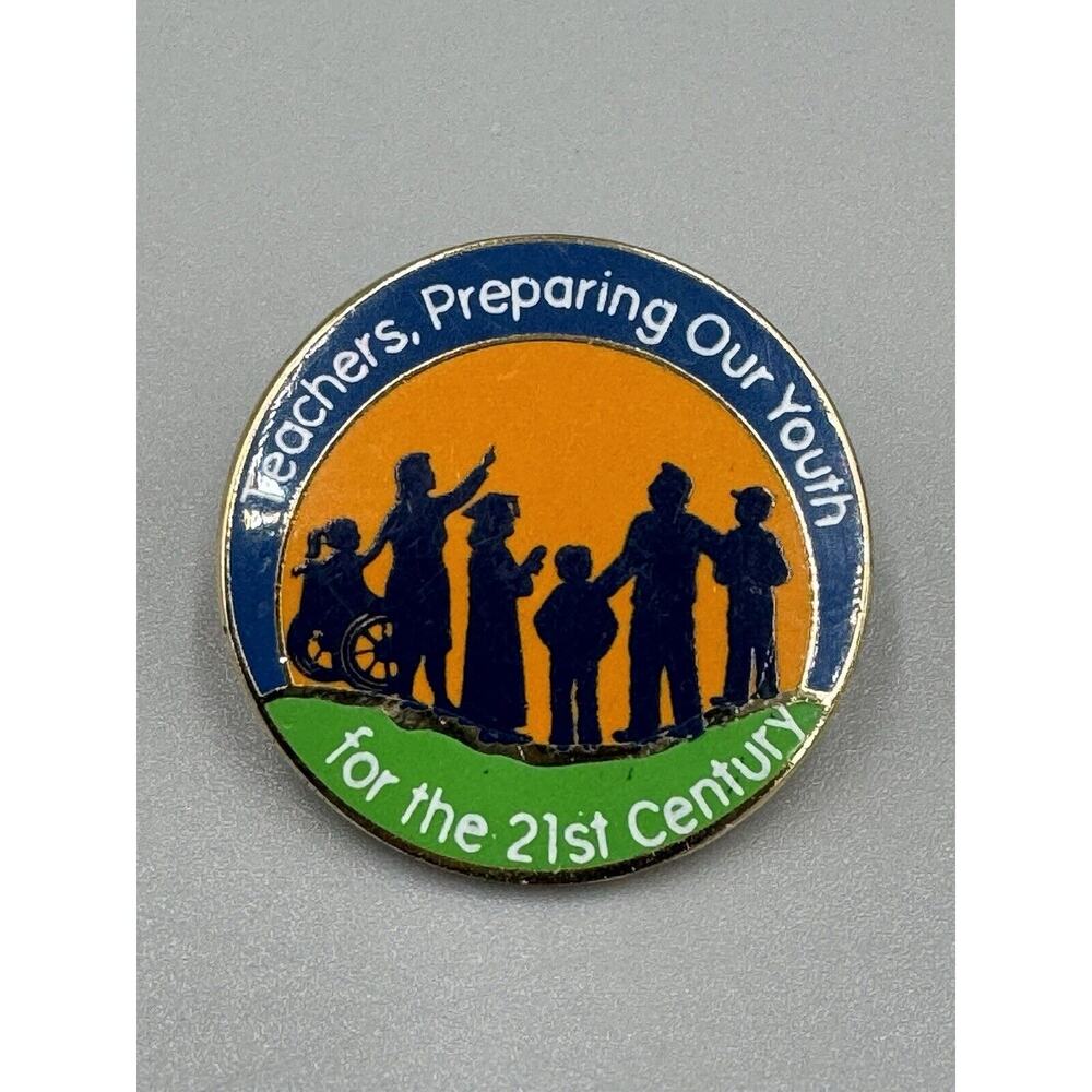 Vintage Education People Teachers Preparing Our Youth Lapel Pin